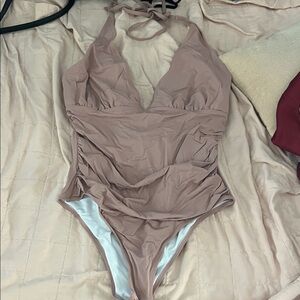 Cupshe Dawn Mist Shirring One-piece Swimsuit